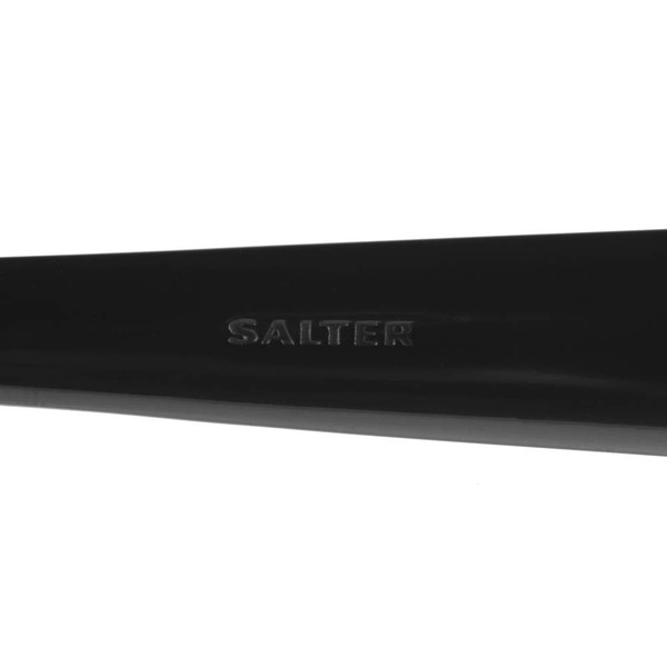 Black handle embossed with Salter logo, close-up product detail image