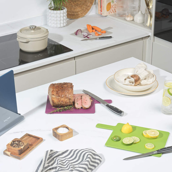 Multicoloured 4-Piece Chopping Board Set