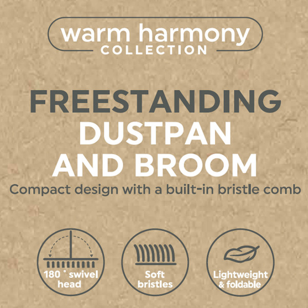Warm Harmony Freestanding Dustpan & Brush Set Salter LASAL71526WEU7 5054061471526