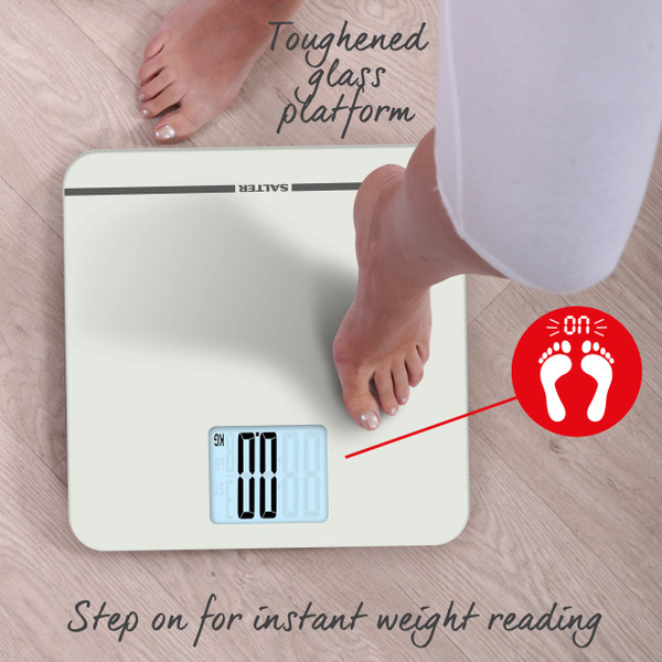 Max Digital Bathroom Scale - White