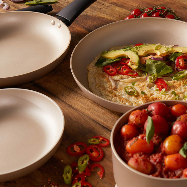 Olympus 2-Piece Frying Pan & Stir Fry Pan Set - Gold - COMBO-8231 - Salter - 5054061496949