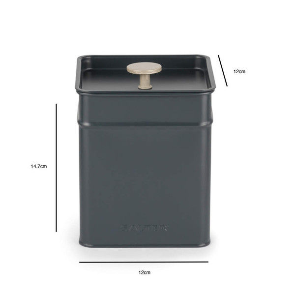 Black microwave with open door, showing 43.6cm width and 24.7cm height, suitable for kitchens.