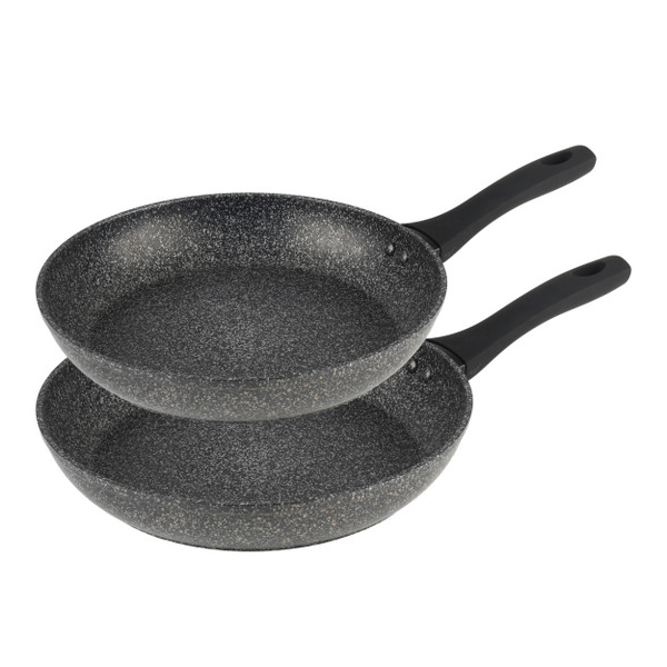 Megastone 2-Piece Frying Pan Set - 28/30cm - Black - COMBO-8579A - Salter - 5054061538557