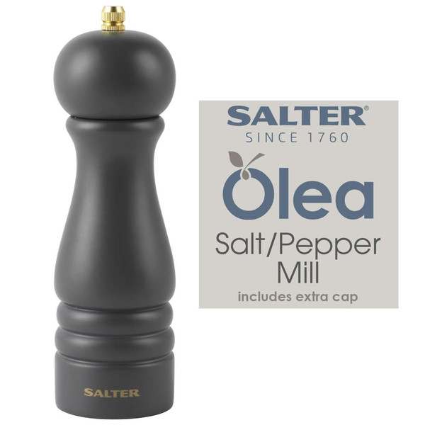 Olea Salt & Pepper Mill Set - Charcoal