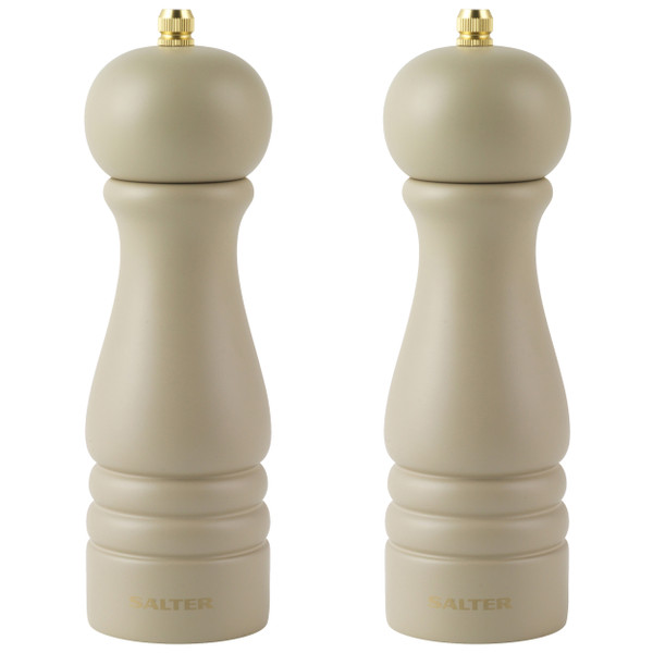 Olea Salt & Pepper Mill Set - Beige - Beige - COMBO-8675 - Salter - 5054061539684
