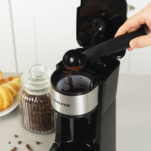 Digital Coffee Maker to Go & 2 Travel Mugs