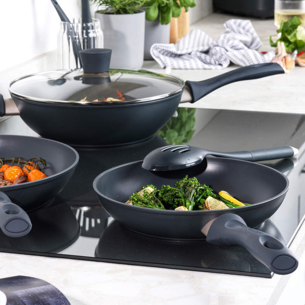 Marino 4-Piece Frying Pan & Wok Set - Yes - COMBO-8852 - Salter - 5054061541458