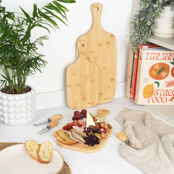 3-Piece Bamboo Paddle Chopping Board Set