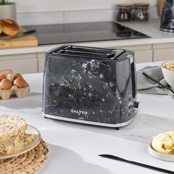 Marble 2-Slice Toaster - Black - Black - EK5832BMA - Salter - 5054061506150