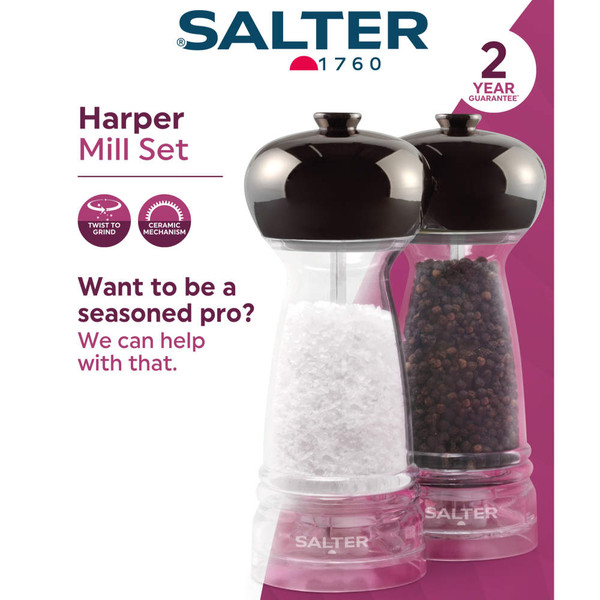 Harper Mill Set - Clear/Grey