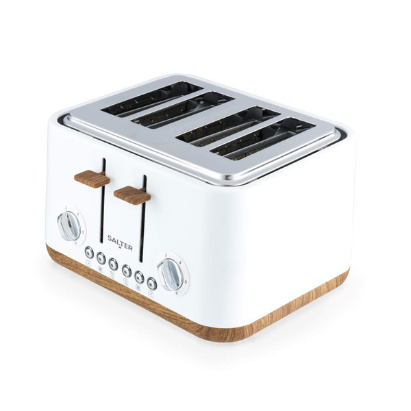 Toronto Kettle & 4-Slice Toaster Set - White - Toronto - COMBO-9134 - Salter - 5054061544435