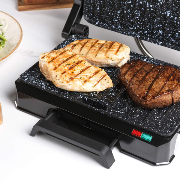 Megastone Health Grill & Panini Maker - Black - EK5856 - Salter - 5054061504620