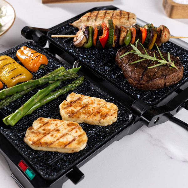 Megastone Health Grill & Panini Maker - Black - EK5856 - Salter - 5054061504620