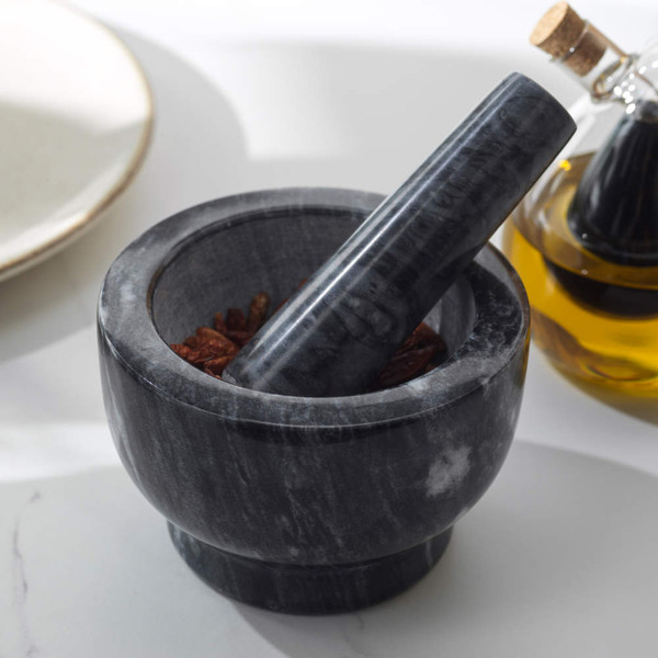 Marble Pestle & Mortar - Black