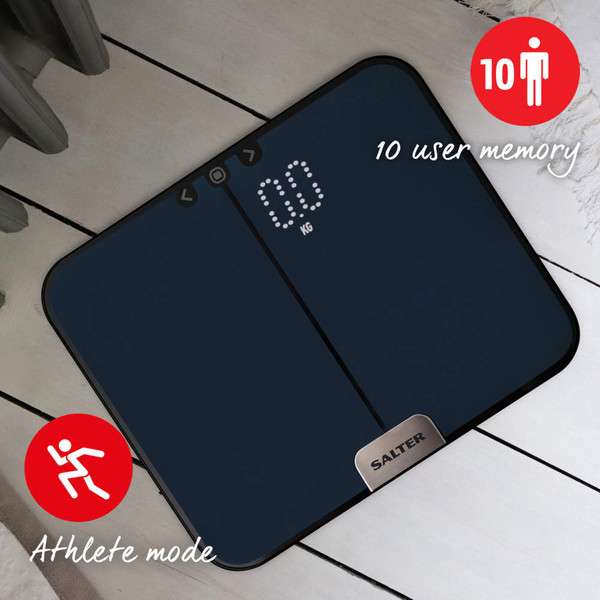 Phantom Compact Analyser Bathroom Scale - Black