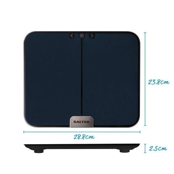 Phantom Compact Analyser Bathroom Scale - Black - Salter - 9164 BK3R - 5054061479584