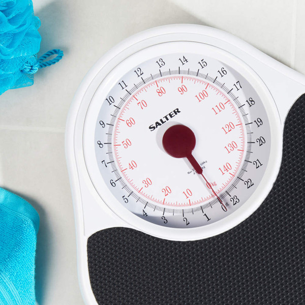 Doctor Style Mechanical Bathroom Scale - White Doctor Style Mechanical Bathroom Scale - White