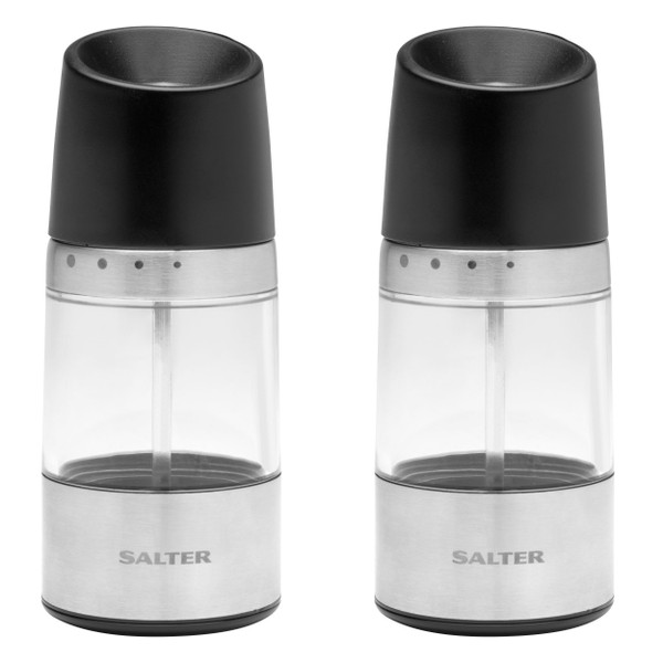 Seasoning Grinder - Set of 2 - Black - COMBO-9200 - Salter - 5054061545098