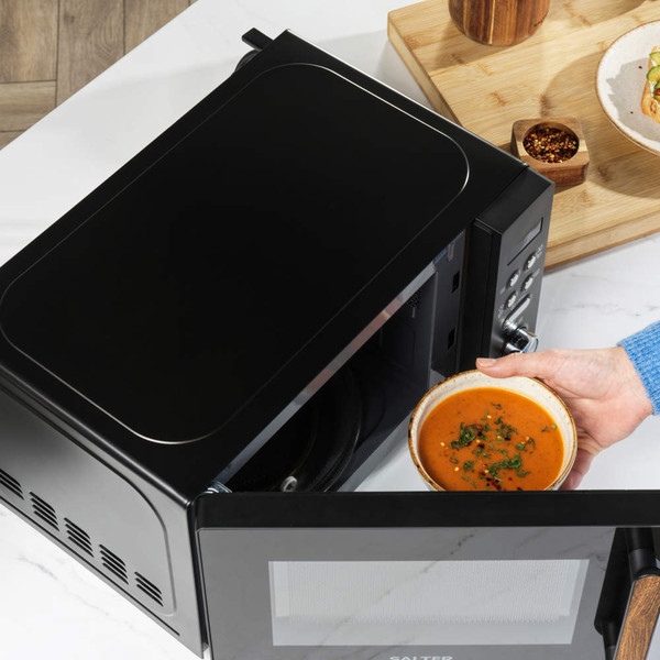 Toronto Digital Microwave & Canister Set - Black - Black - COMBO-9197 - Salter - 5054061545067