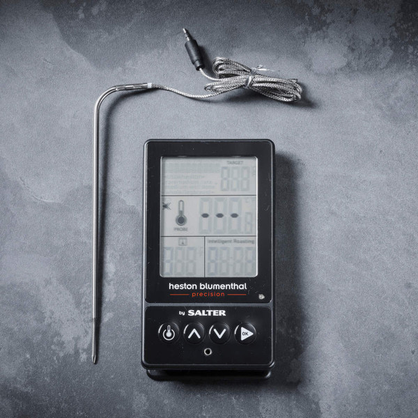 Digital meat thermometer with probe, black, Heston Blumenthal by Salter