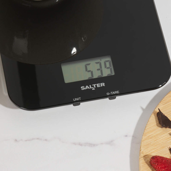 Rechargeable Digital Kitchen Scale – Black - SA00597FEU12 - 5054061484649 Rechargeable Digital Kitchen Scale – Black - SA00597FEU12 - 5054061484649