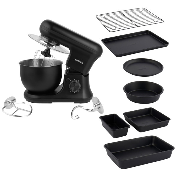 Kuro Stand Mixer & Stackable Bakeware Set - Black - COMBO-9359 - Salter - 5054061546699