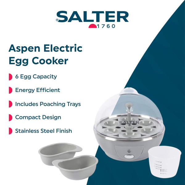 Kitchen countertop with silver Salter food mixer, blender, hand blender and whisks.