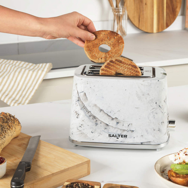 Marble 2-Slice Toaster – White