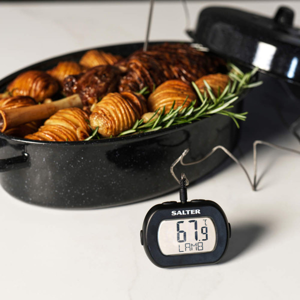 Vitreous Enamel 38cm Self-Basting Roaster