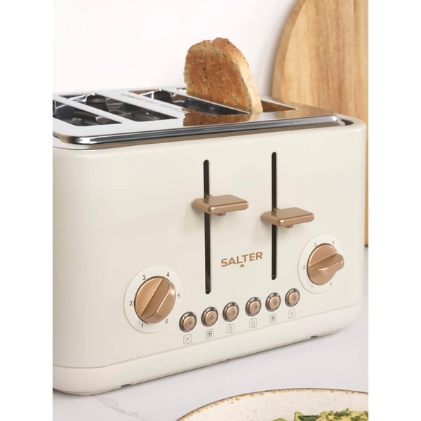 Pebble 4-Slice Toaster - Stone