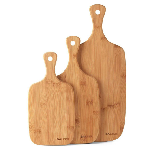 Bamboo Charcuterie Board Set, 3 Piece, FSC®-Certified Bamboo 