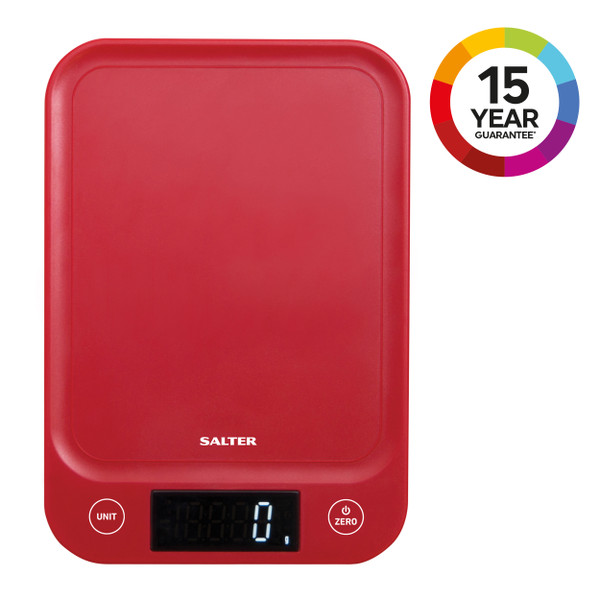 5kg Digital Kitchen Scale - Red