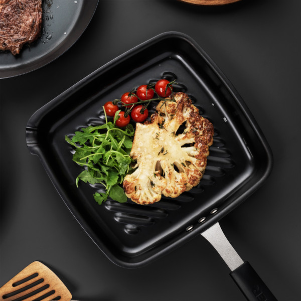 Pan For Life Carbon Steel Griddle Pan, 26 cm, Grey