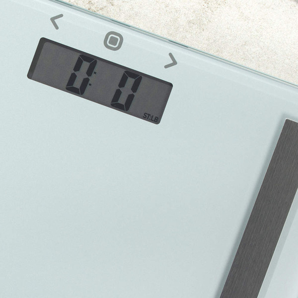 Compact Glass Analyser Bathroom Scale - Silver