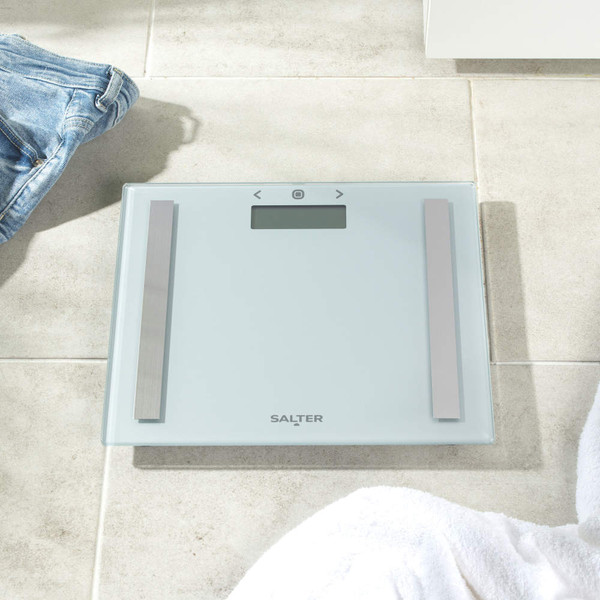 Compact Glass Analyser Bathroom Scale - Silver