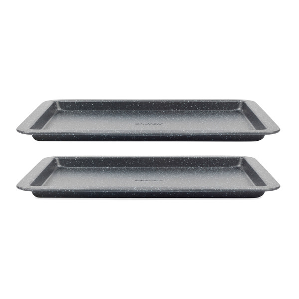 Megastone 37cm Baking Tray - 2 Pack - Black - COMBO-8261 - Salter - 5054061497045