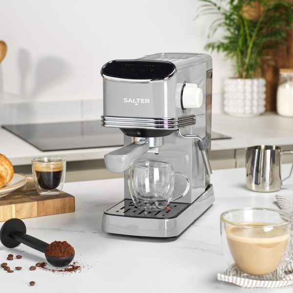 Retro Espresso Machine - Grey