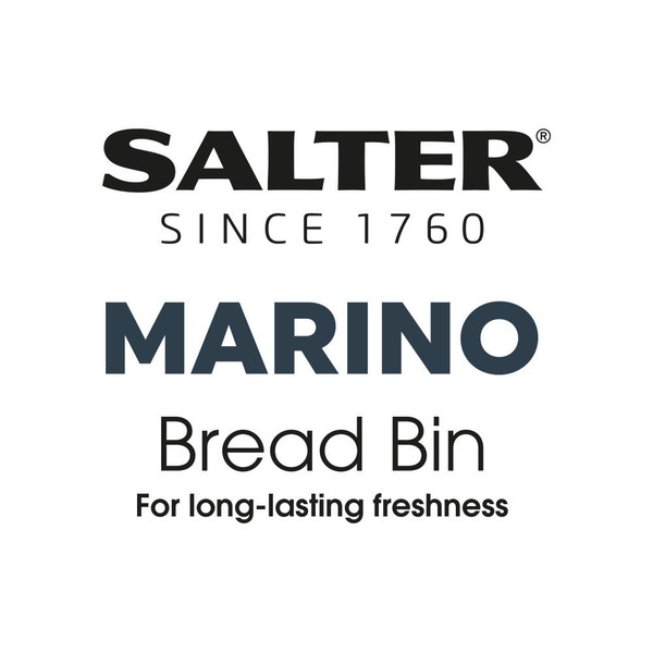Salter Marino Bread Bin campaign logo, promoting long-lasting freshness