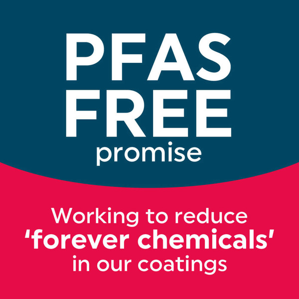 Banner: PFAS free promise, working to reduce 'forever chemicals' in coatings