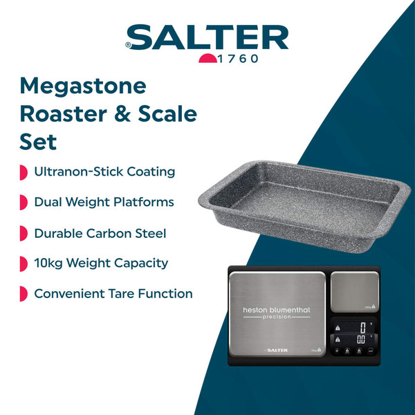 Digital kitchen scale with two platforms, bowl of brown sugar, chocolate pieces, and clear display