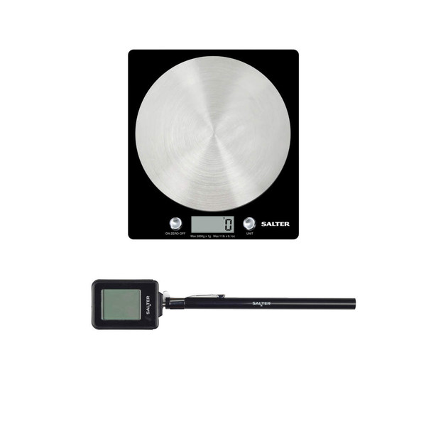 Scale & Thermometer Set – Black