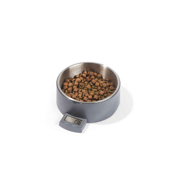 Digital Pet Food Scale – Smart Dog Bowl, Grey