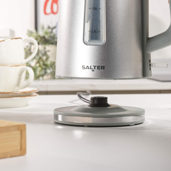 Aspen Kettle, Toaster, & Microwave Set – Silver