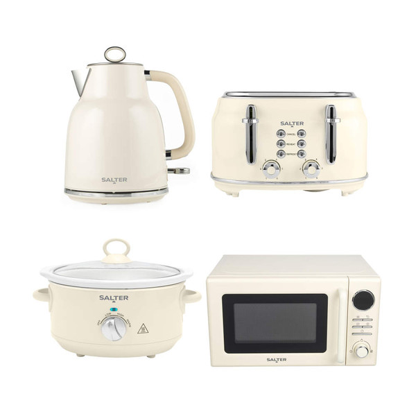 Retro Cream Kitchen Set - 3.5L Slow Cooker