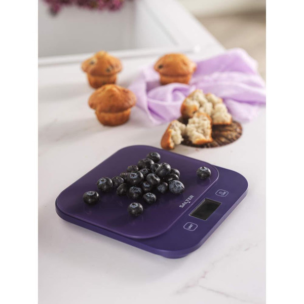 British Bakes Digital Kitchen Scale – Purple - Salter - SA00698BLFEU12 - 5054061616866