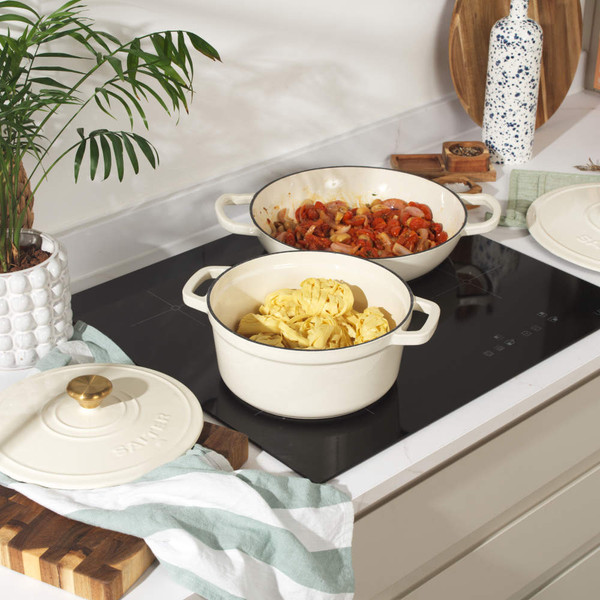 Chester 24cm Cast Iron Casserole Pot - Cream | PFAS-free