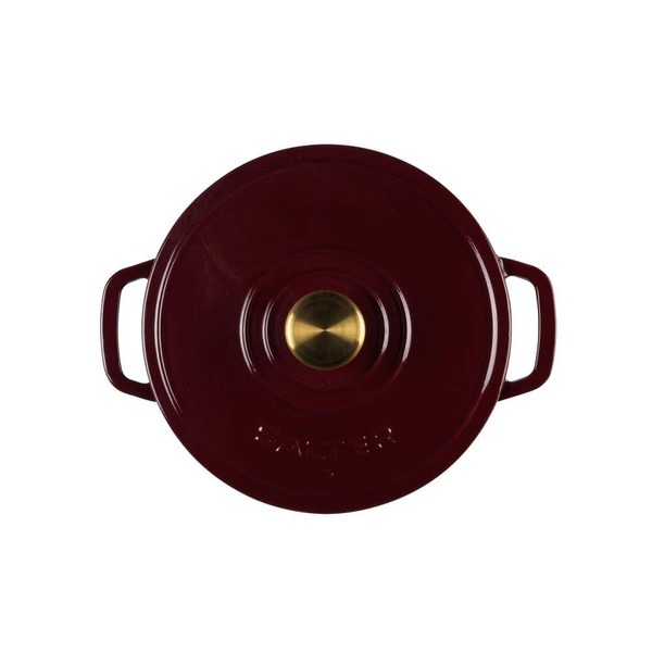 Chester 24cm Cast Iron Casserole Pot – Red - PFAS-free  Chester 24cm Cast Iron Casserole Pot – Red - PFAS-free