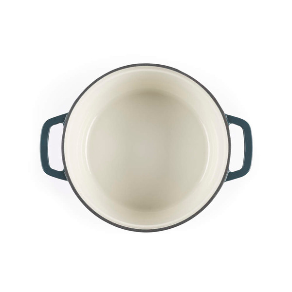 Chester 24cm Cast Iron Casserole Pot - Green | PFAS-Free Coating