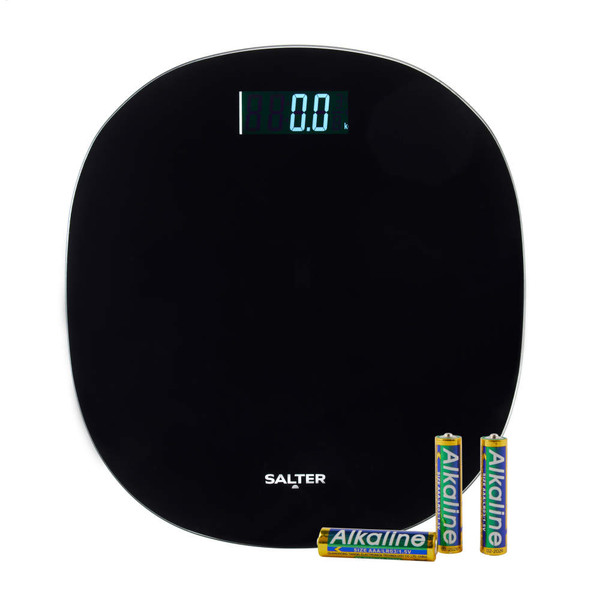 Electronic Round Bathroom Scale – Black