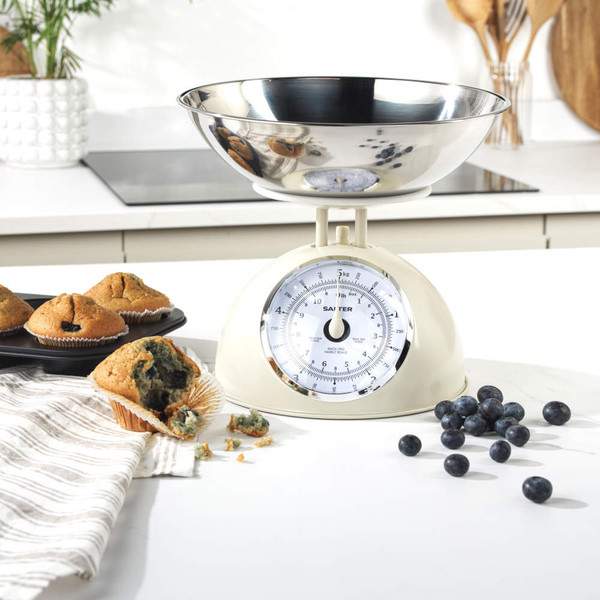 Timeless Mechanical Kitchen Scale – Cream